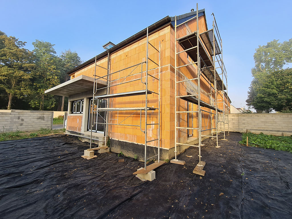 Construction d'un pavillon à Annet-sur-Marne, par l'entreprise Legendre Frères
