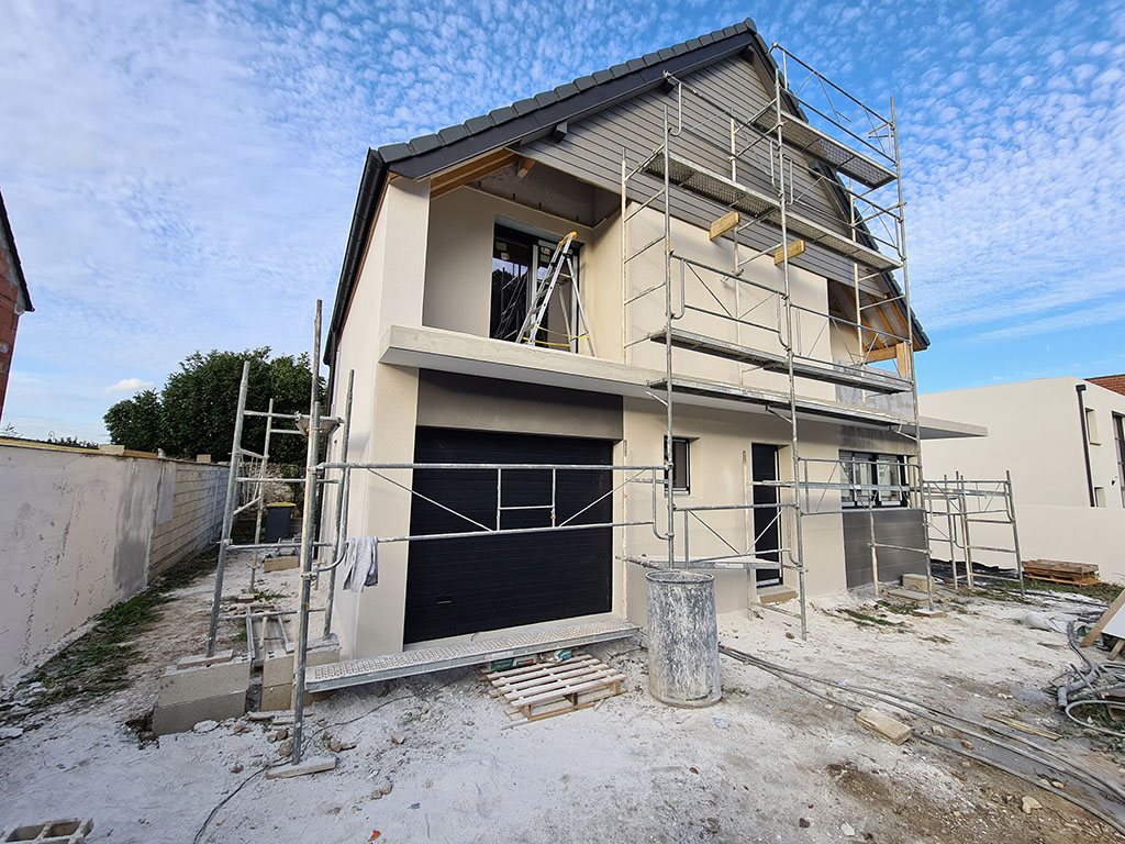 Construction d'un pavillon à Annet-sur-Marne, par l'entreprise Legendre Frères