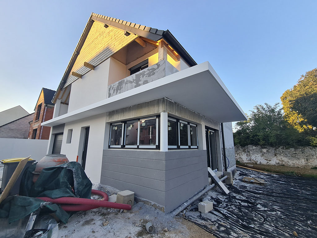 Construction d'un pavillon à Annet-sur-Marne, par l'entreprise Legendre Frères