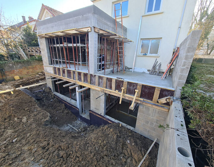 Extension d'une maison individuelle à Lagny-sur-Marne (77) par l'entreprise Legendre Frères