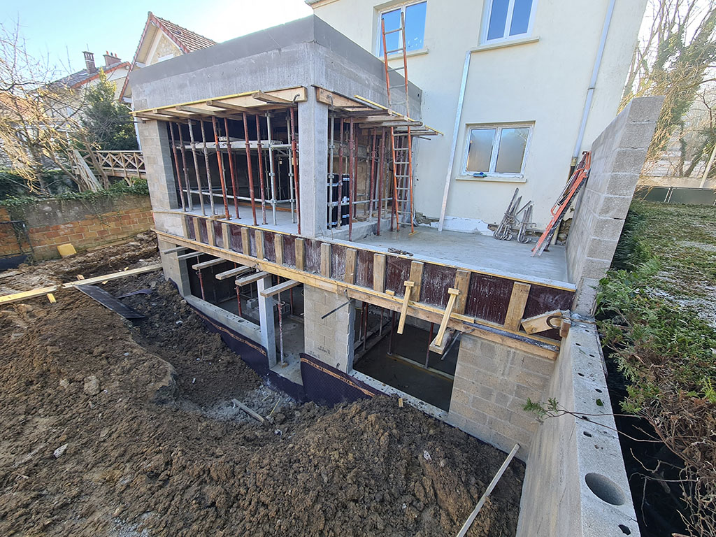 Extension d'une maison individuelle à Lagny-sur-Marne (77) par l'entreprise Legendre Frères