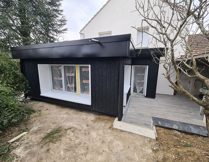Extension et rénovation écologique en bois et chanvre, par l'entreprise Legendres Frères