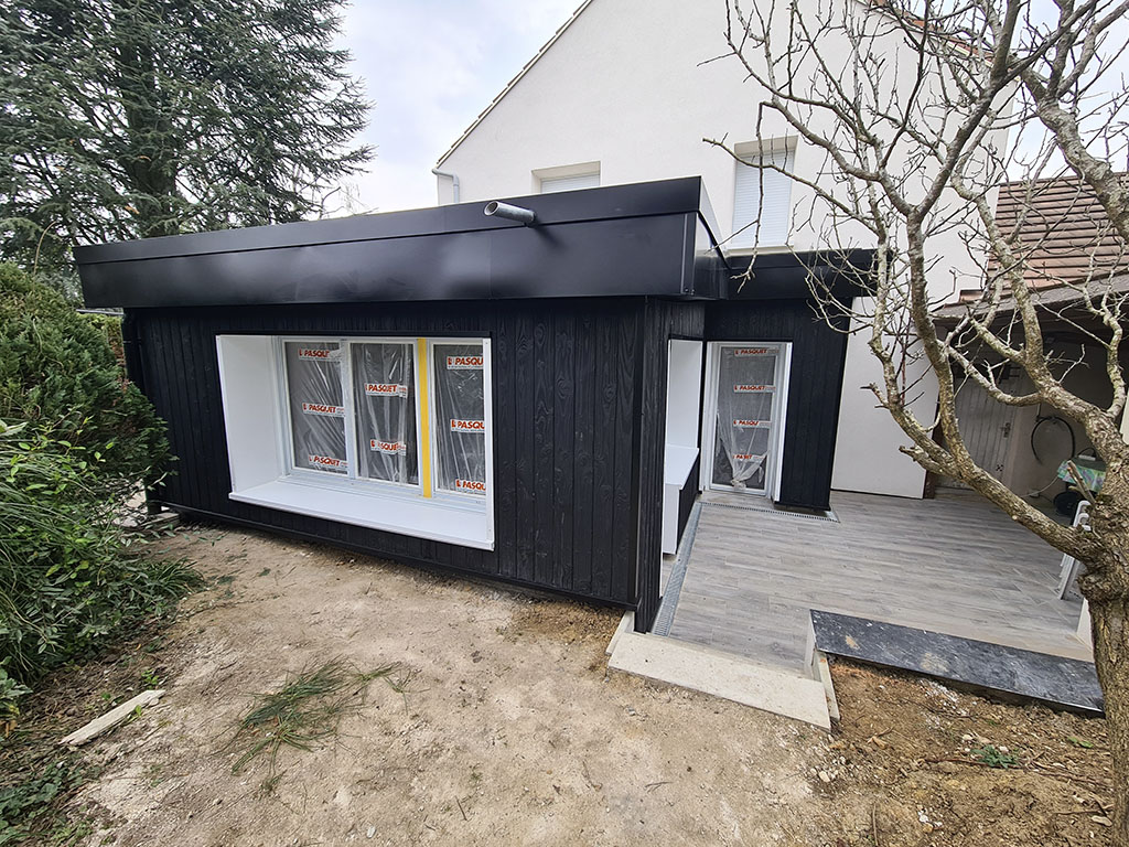 Extension et rénovation écologique en bois et chanvre, par l'entreprise Legendres Frères