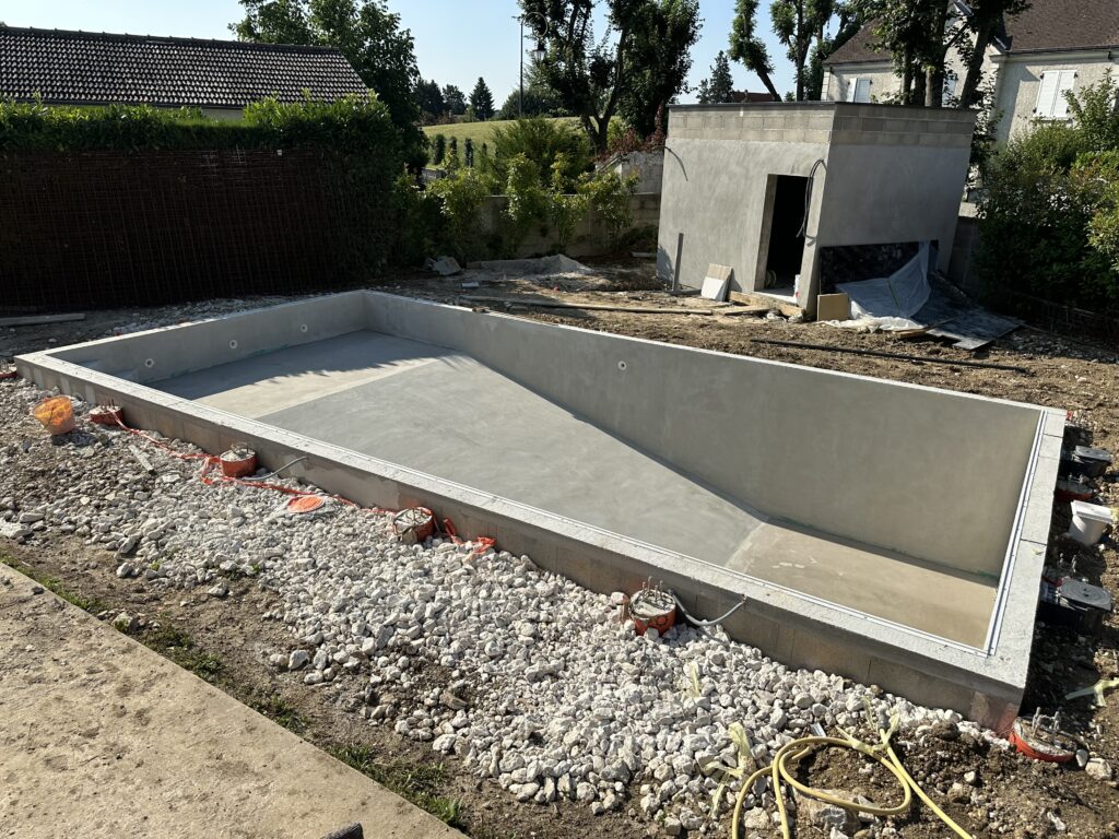 Piscine familiale en béton