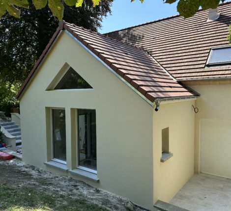 Extension d'un pavillon à Dampmart en Seine-et-Marne (77)
