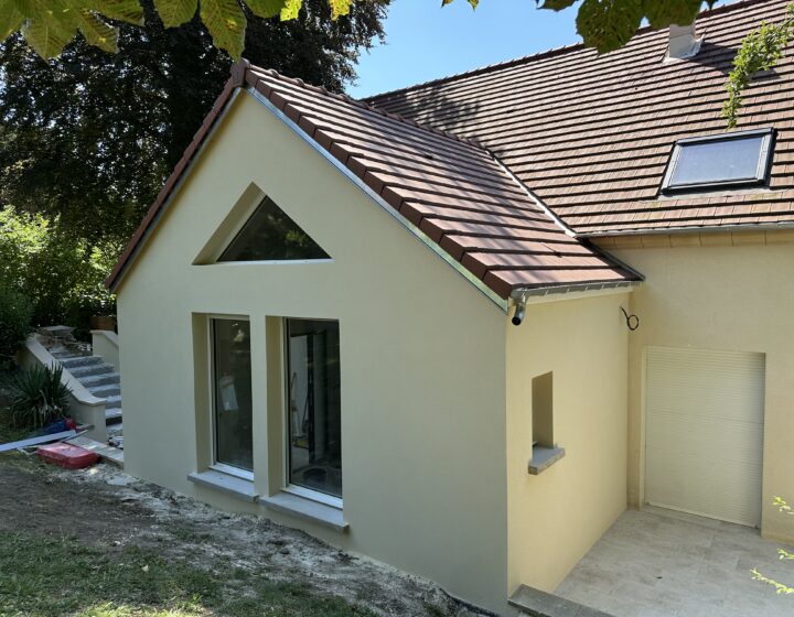 Extension d'un pavillon à Dampmart en Seine-et-Marne (77)